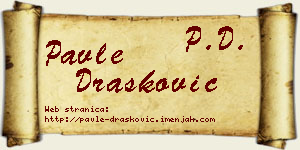 Pavle Drašković vizit kartica